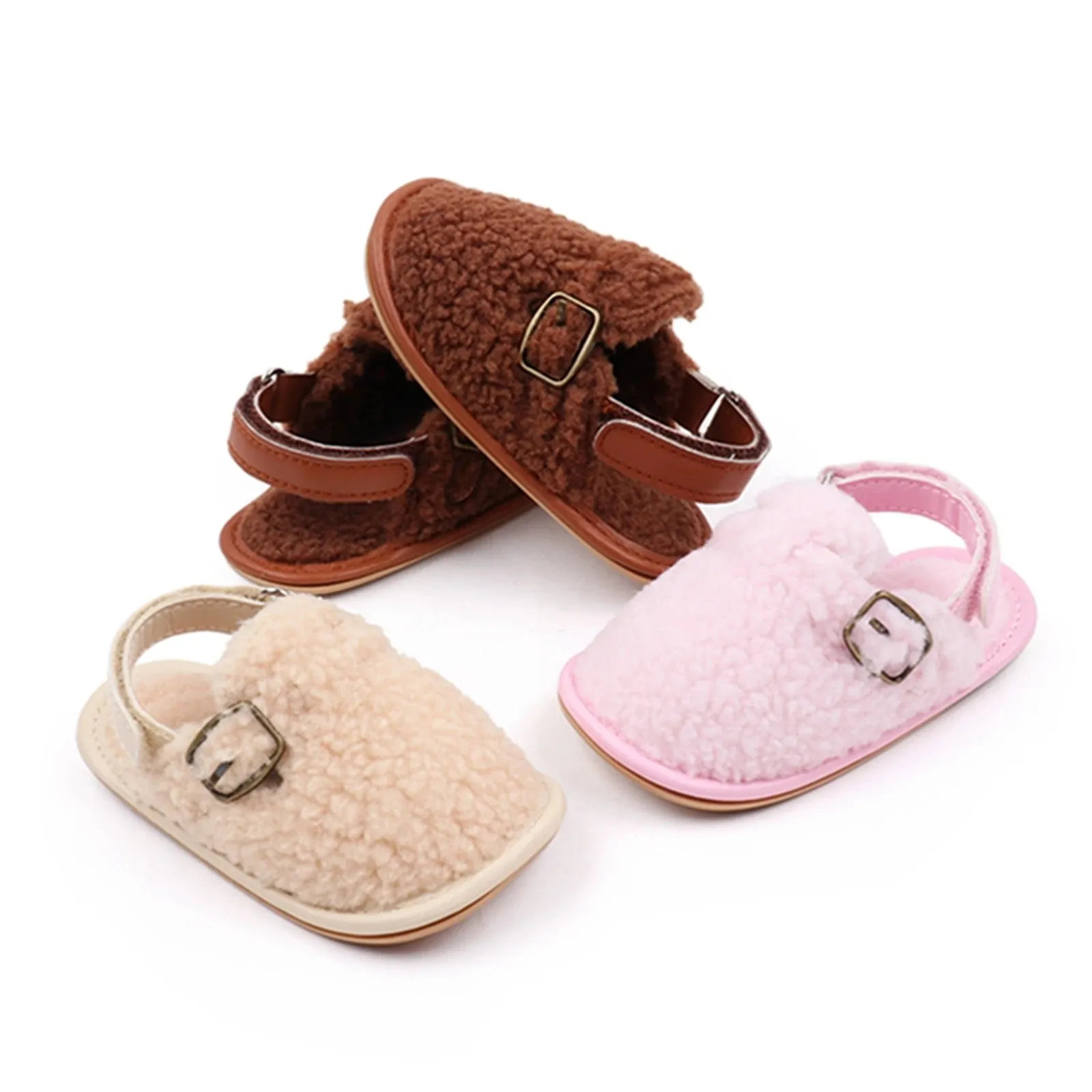 Baby Sherpa Slip Ons - Off White