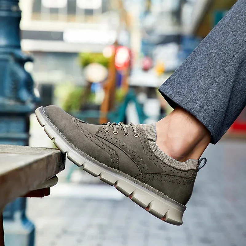 Everett Ultra Comfortable Leather Men's Sneakers