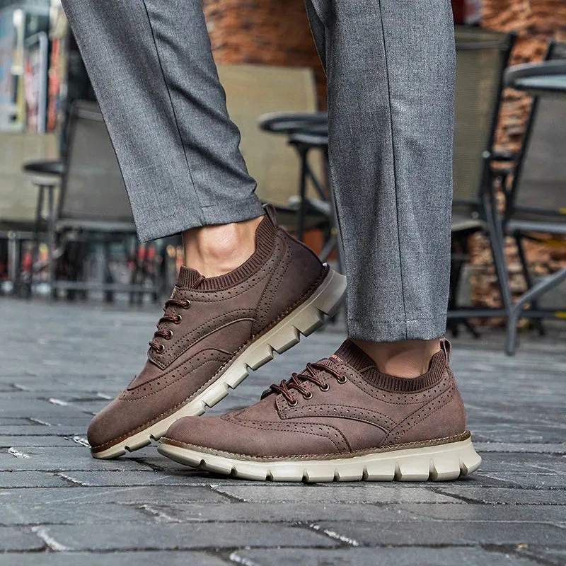 Everett Ultra Comfortable Leather Men's Sneakers