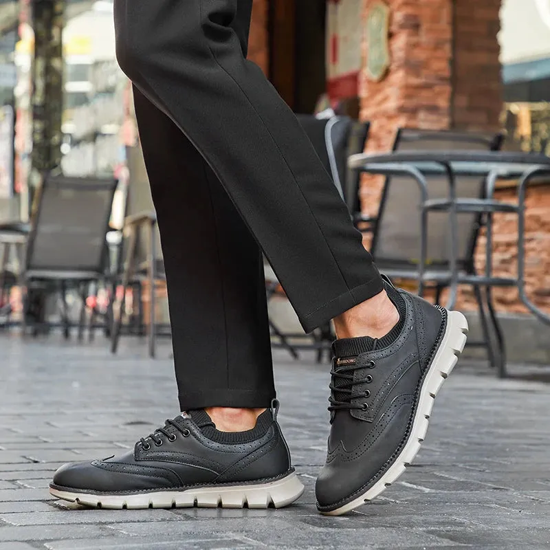 Everett Ultra Comfortable Leather Men's Sneakers
