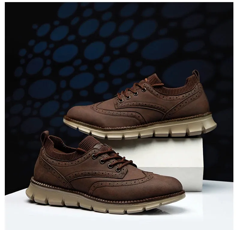 Everett Ultra Comfortable Leather Men's Sneakers