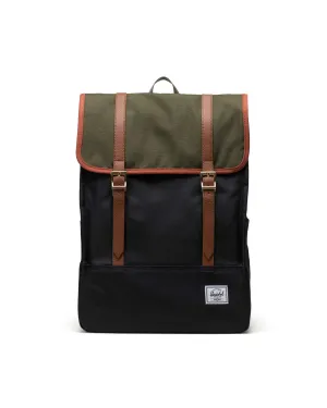 Herschel Survey Backpack - Black/Ivy Green/Chutney