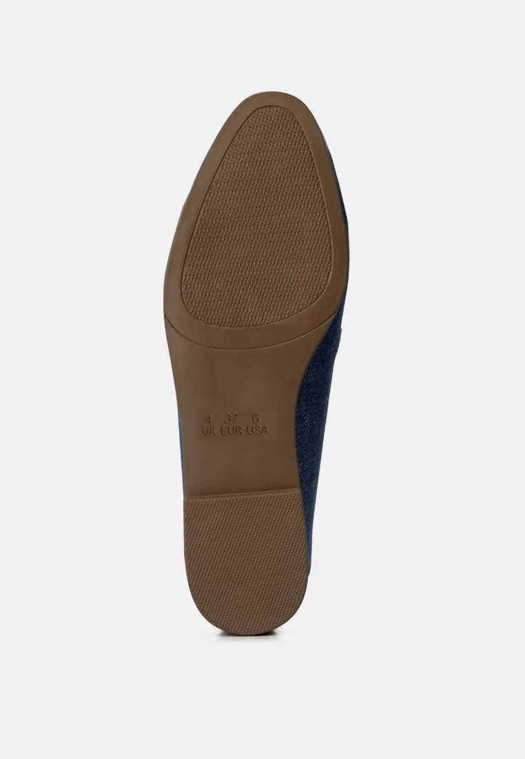 Jiro Horsebit Detail Flat Loafers by London Rag
