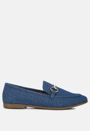 Jiro Horsebit Detail Flat Loafers by London Rag