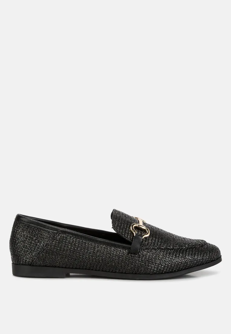 Jiro Horsebit Detail Flat Loafers by London Rag