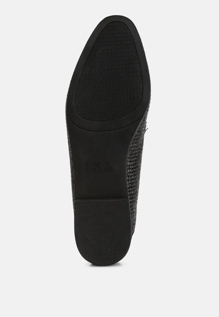 Jiro Horsebit Detail Flat Loafers by London Rag