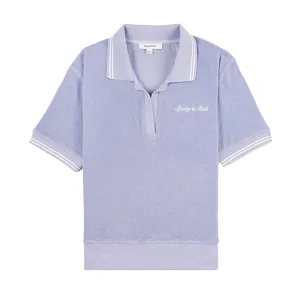 Syracuse Terry Polo Washed Periwinkle