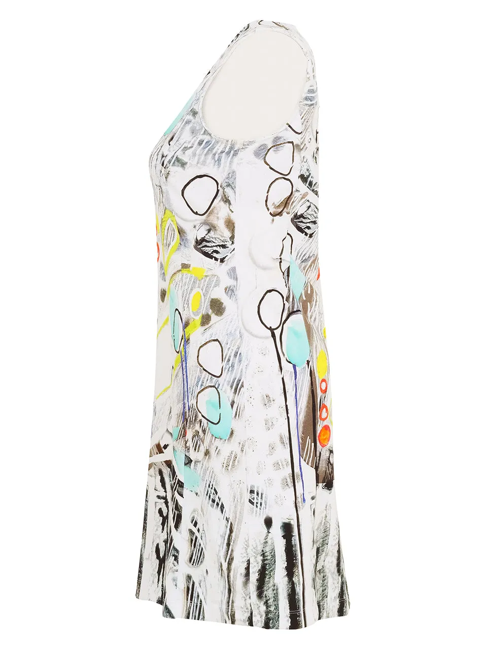 WE CELEBRATE V-NECK SHIFT DRESS