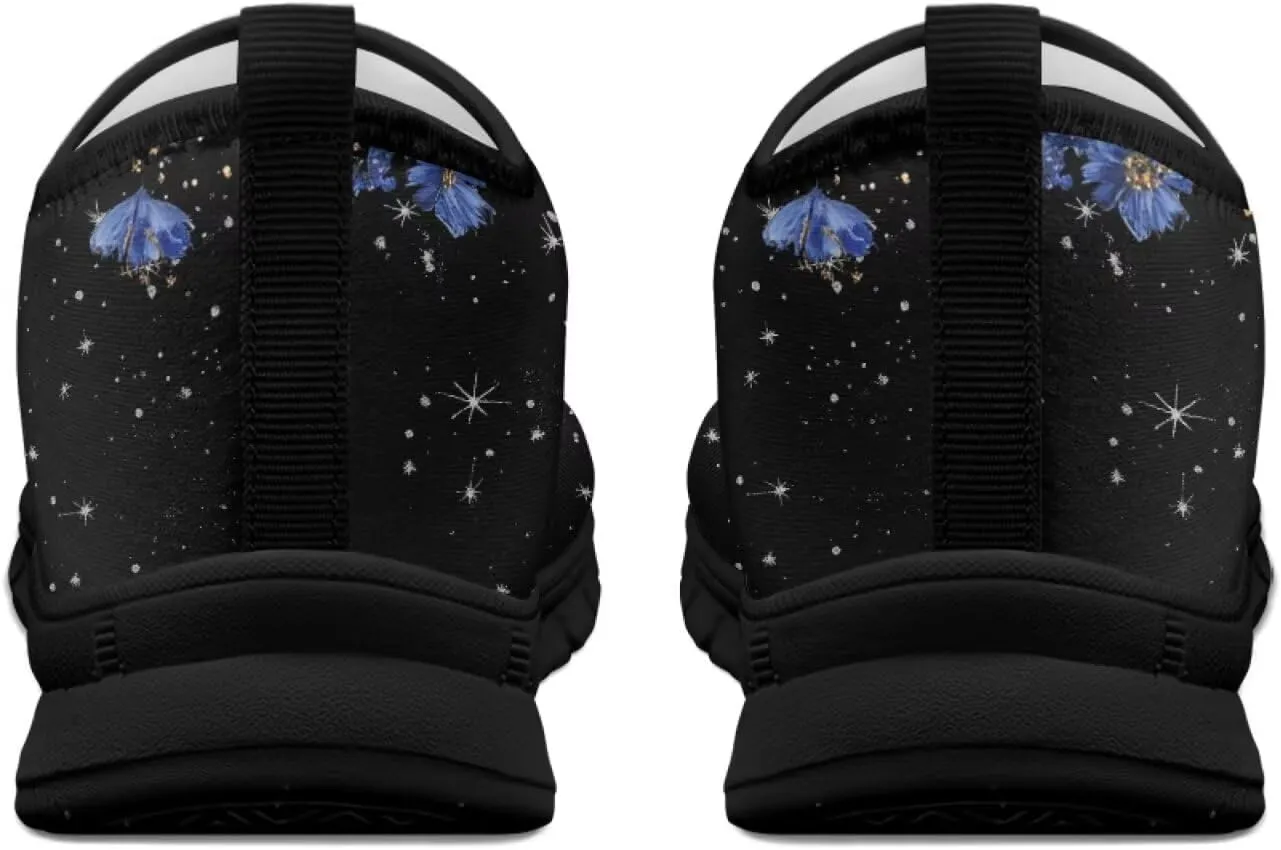 Women Butterfly Shoes Casual Slip On Walking Shoes Lightweight Breathable Athletic Running Shoes Low Top Flat Work Loafers
